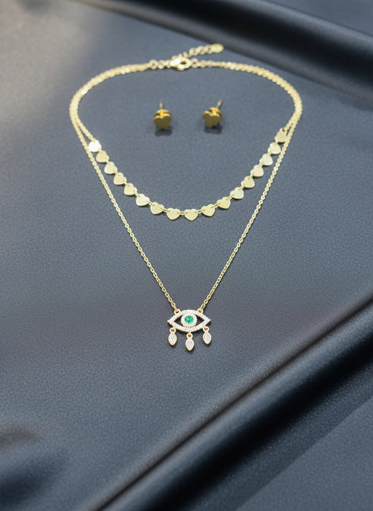 Evil Eye Necklace Set
