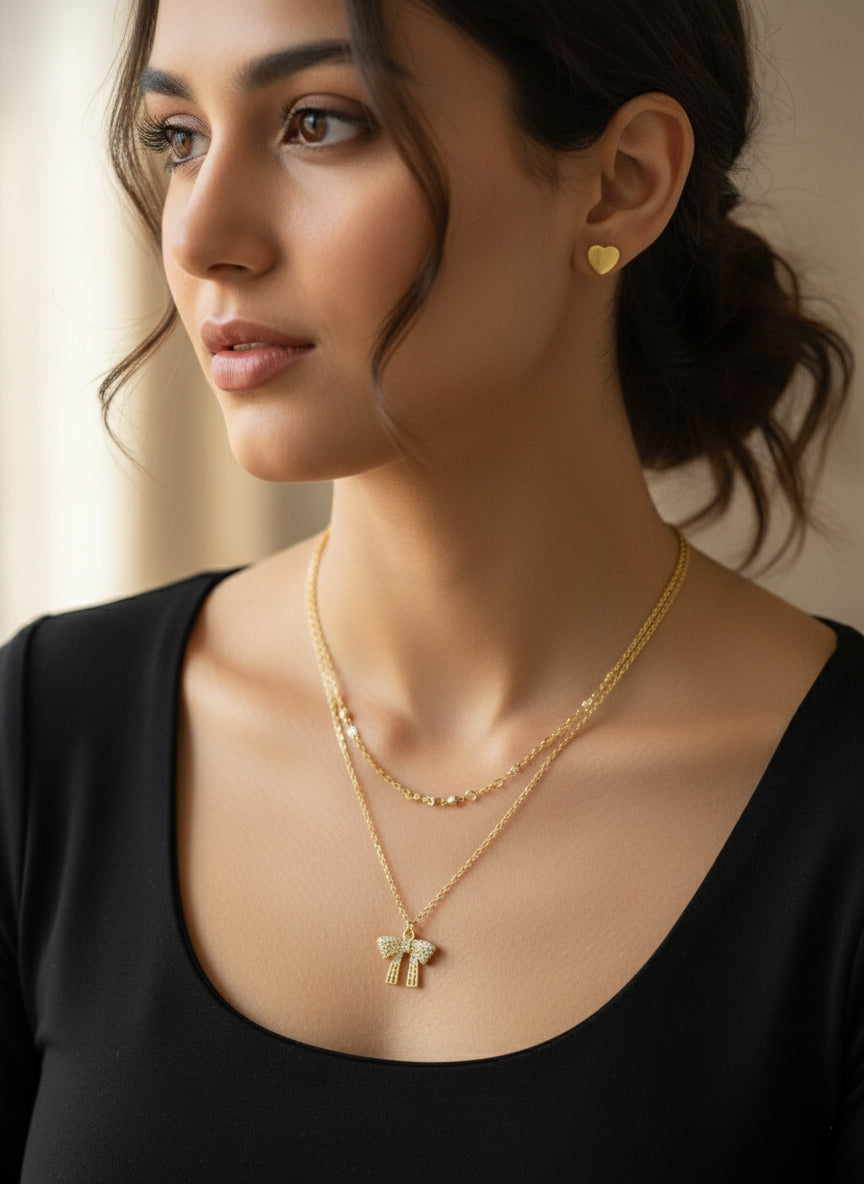 Bow Necklace Set