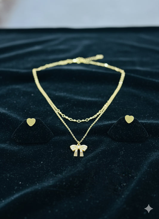 Bow Necklace Set